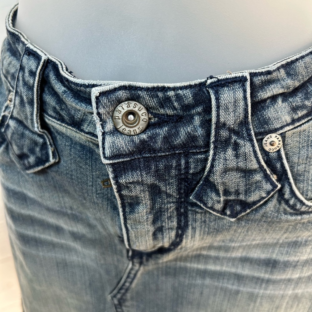 Parasuco Distressed Denim Pencil Skirt - Picture 5 of 7